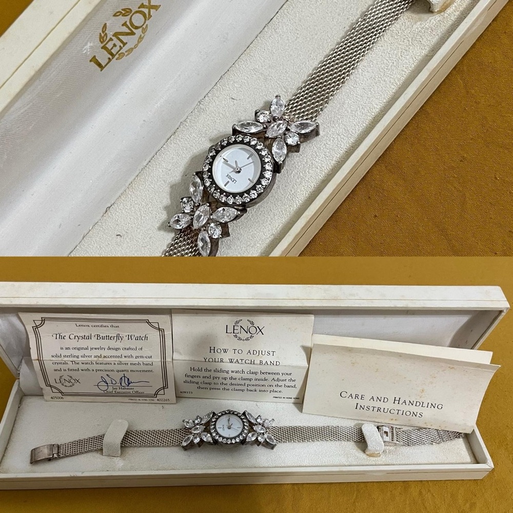 Vintage Lenox Butterfly watch